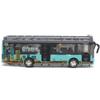 1/50 Tour-Doppeldeckerbus für Kleinkinder, Spielfahrzeuge aus Druckgusslegierung mit Geräuschen und Lichtern, Stadtautospielzeug mit Pullback-Action und zu öffnenden Türen