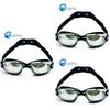 Waterproof Adult Swimming Glasses With Electroplated Clear Lenses And Silicone Strap