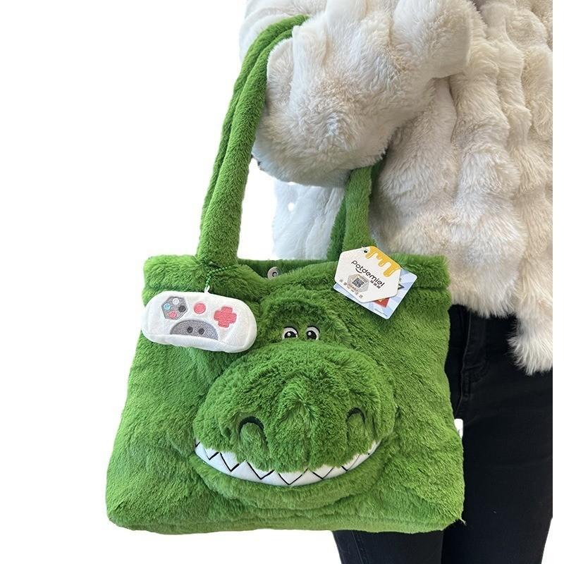 Genuine Stitch Plush Bag Cute Large Capacity Woody Autumn And Winter Plush Shoulder Bag Sullivan Tote Bag Book