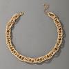 Jewelry Trend Hip Hop Exaggerated Necklace, Thick Chain Single Layer Metal Clavicle Chain Necklace