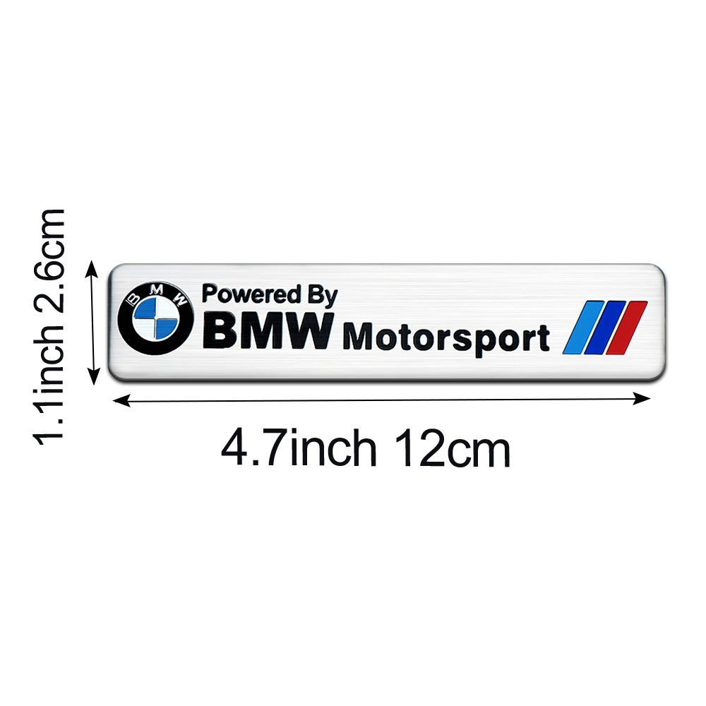 Car Body Trunk Decoration Aluminum Sticker Auto Modification Accessories For BMW M Performance E46 E90 E60 F10 F30 E39 E36 F20 SK8