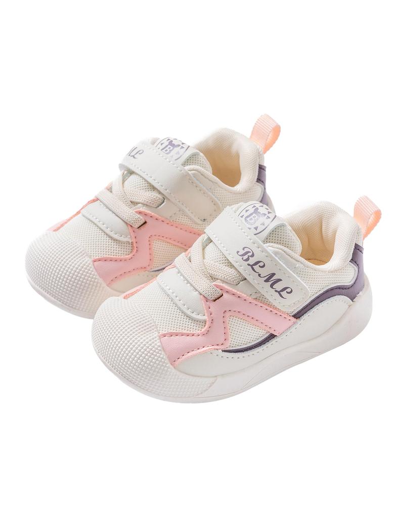 HAYAHARU Baby Wide Boys and Athletic Velcro First Cute Baby Baby Shower Birthday Sizes Shoes, Low-Cut Kids' Sneakers, Width, Girls, Shoes,