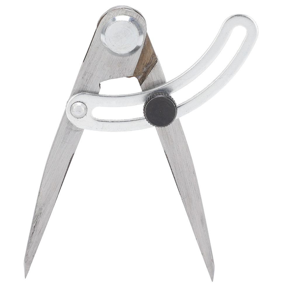 100mm Leather Compass Stainless Steel Taper Measuring Tool Woodworking Compass Geometry Drawing