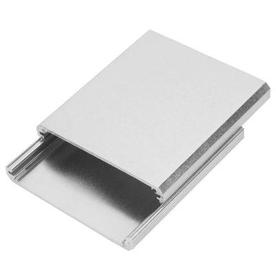 Extruded Aluminum Enclosure Cooling Flat Box Case DIY 140x133x47mm Gold
