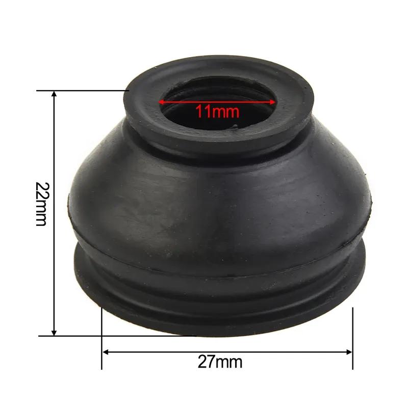6x Turn To Rod Ball Head Dust Protection Rubber Cover Dust Cover Boot Set Black Ball Joint Boot Car Accessories