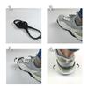 Motorcycle Shoe Cover Silicone & Metal Protective Gear Skateboarding Not Slip Shoe Cover for Enhances Grip & Durability