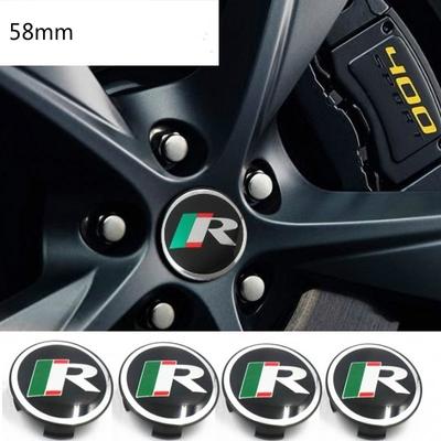 4 adet 58mm R Yarış Arabası Amblemi Rozeti Jant Göbek Kapakları Orta Kapak JA-GUAR XF XJ XJS XK S-TYPE X-TYPE için