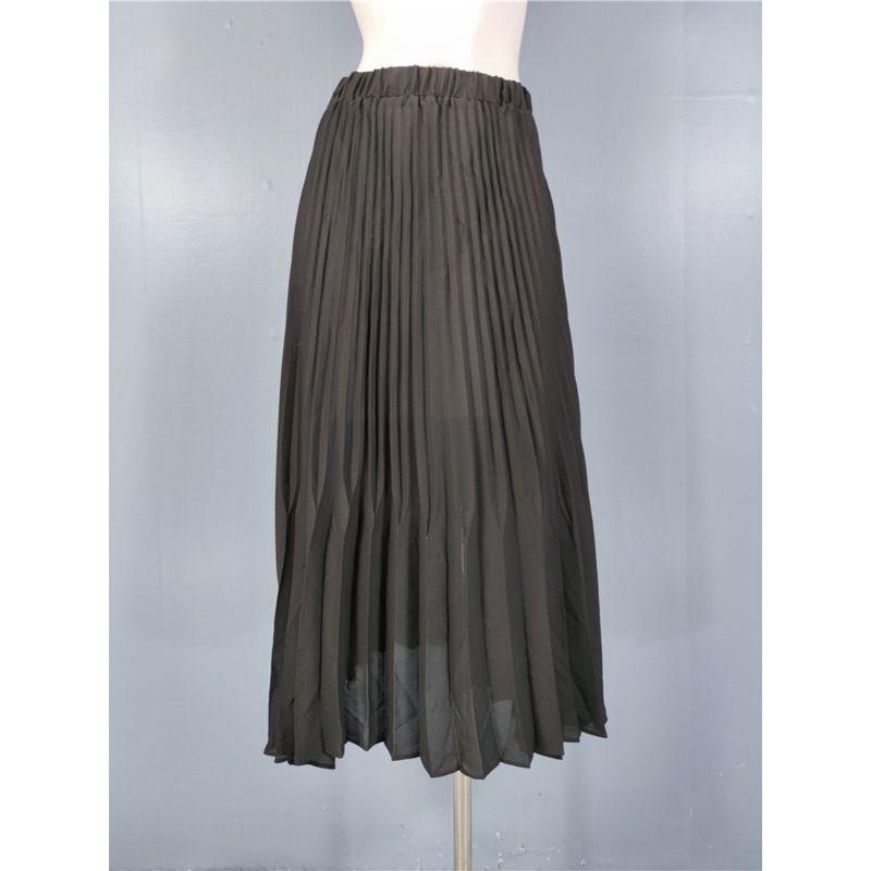 Export Single Za Home Fancy Full of Elastic High Waist Pleated Ruched Street Cool Long Summer Refreshing Black Dress