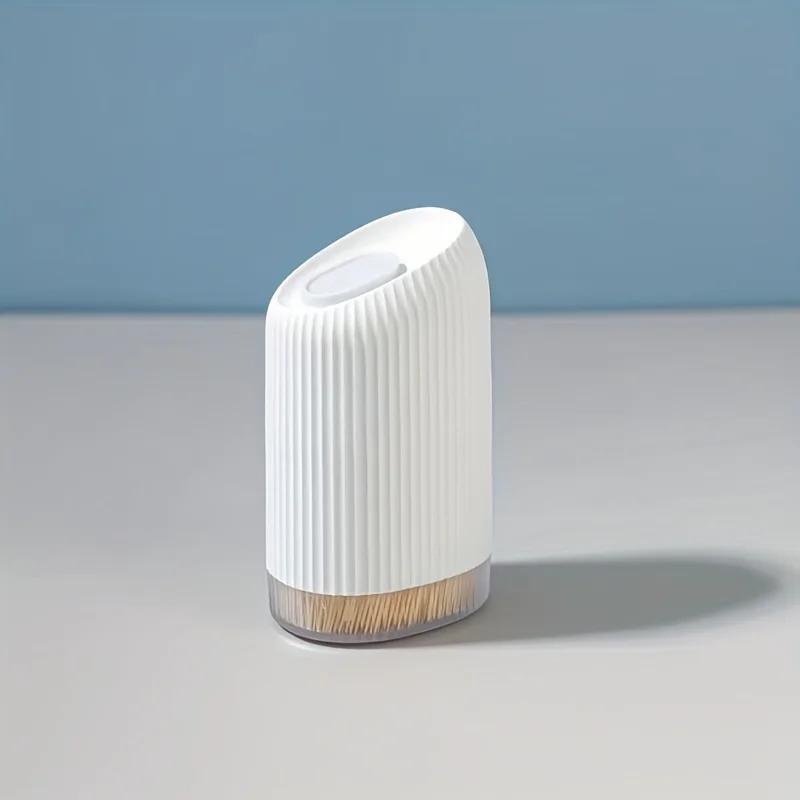 1pc Compact Modern Toothpick Holder - Durable Plastic Kitchen & Dining Room Decor, Space-Saving Design with Rounded Edges