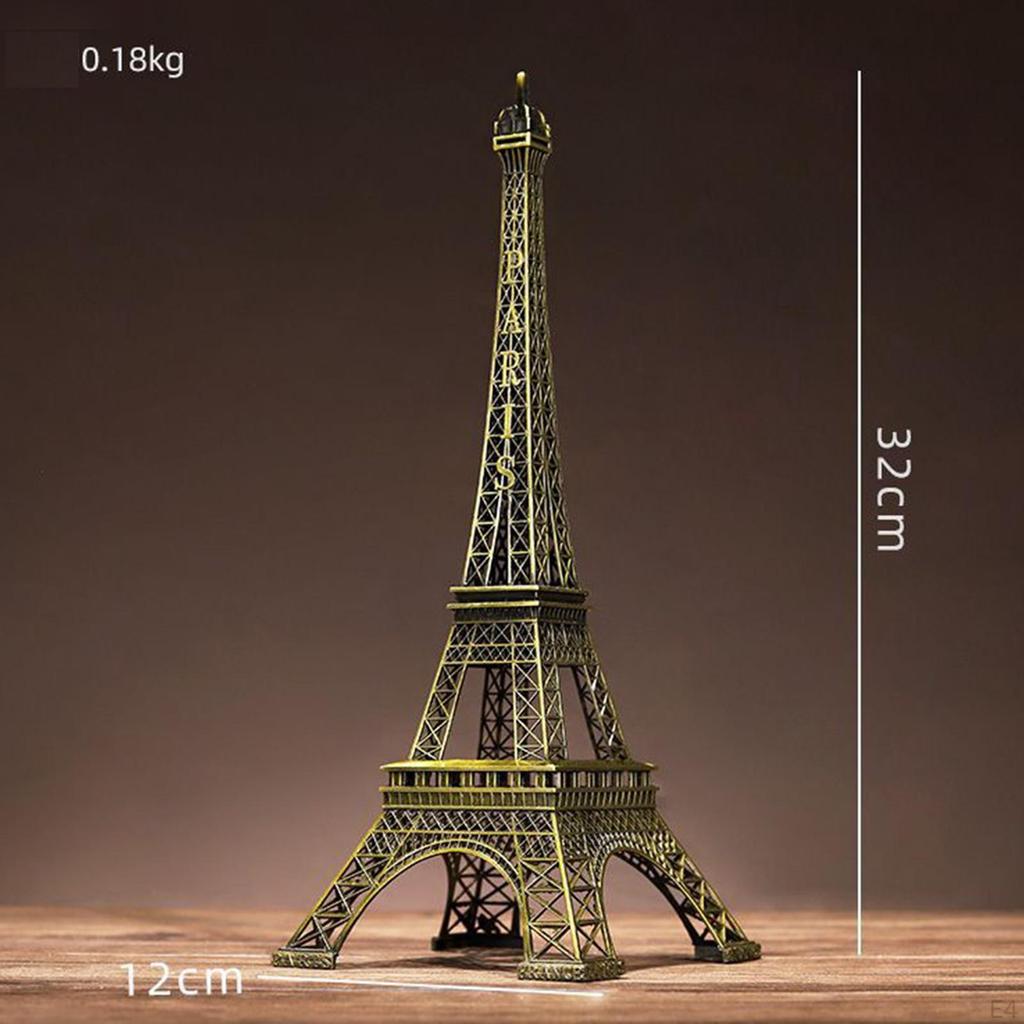 Statue Model Architecture Toy Iron Creative Home Decor Figurine for Theme Party Mantels Living Room