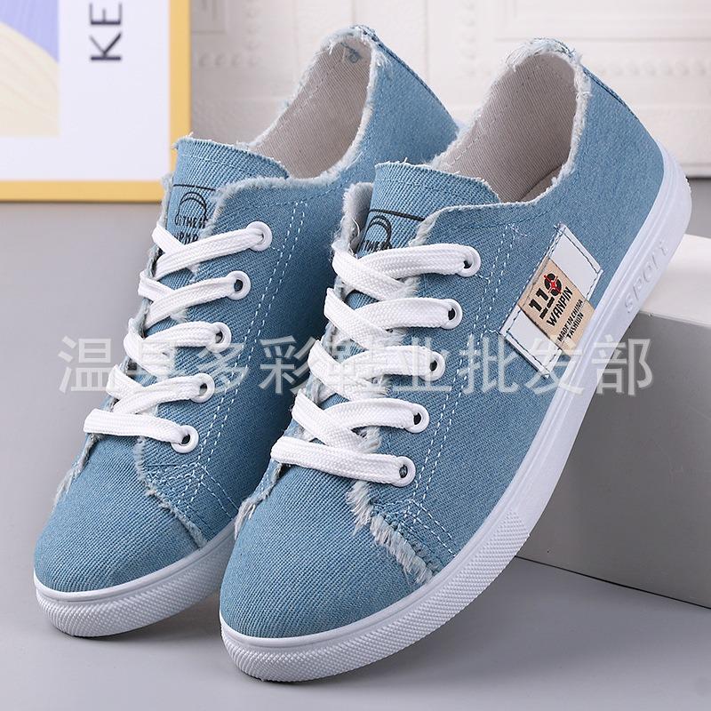 New female students canvas shoes comfortable and lightweight casual shoes checkered cloth shoes old Beijing cloth shoes women
