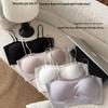 2025 Stylish Push-Up Seamless Bandeau Bra with Thin Straps - Invisible Support for Women with a Small Bust