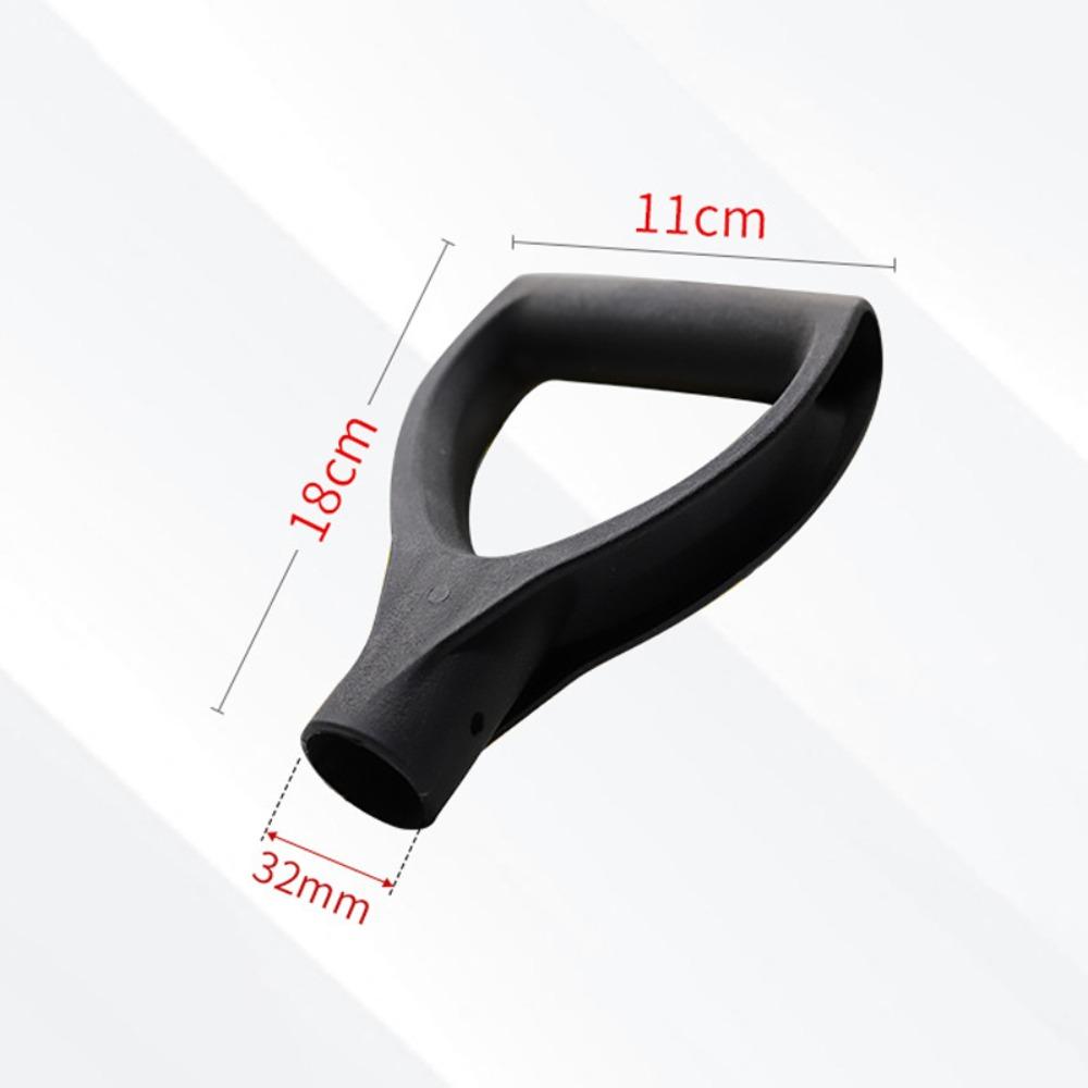 Plastic Snow Shovel Handle Anti-slip Digging Raking Tools Universal Shovel Handle Raking Black