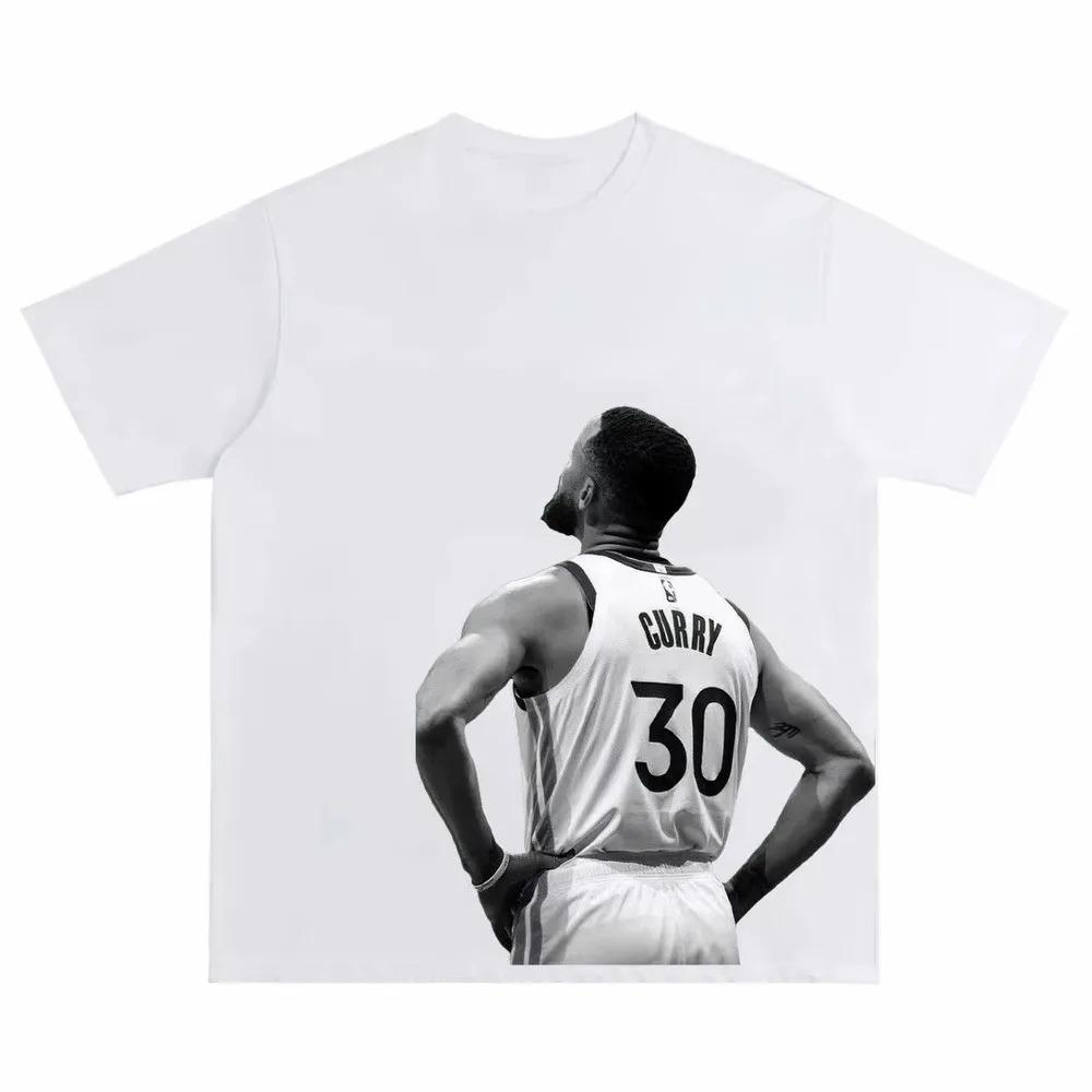 Stephen Curry Koszulka do Koszykówki Unisex Minimalistyczny Nadruk Streetwear Oversize Koszulka dla Fana Codzienny Styl Oddychający Materiał Duży Rozmiar