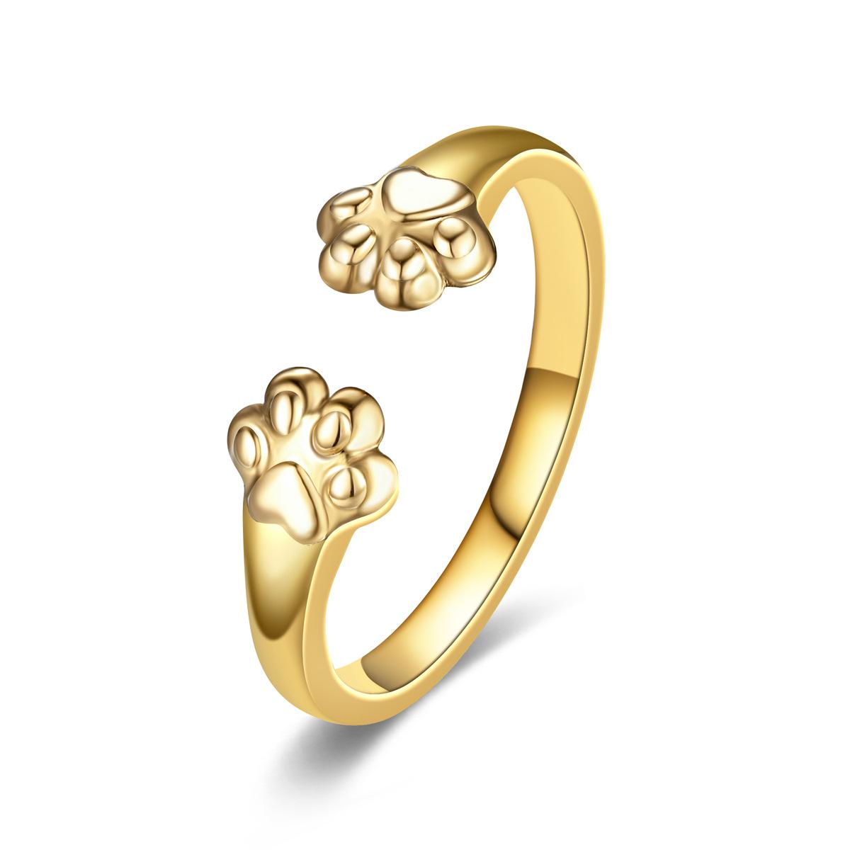 

New Selling Fashion Stainless Steel Cat claw Ring with Adjustable Opening For Women Jewelry Gifts resizable