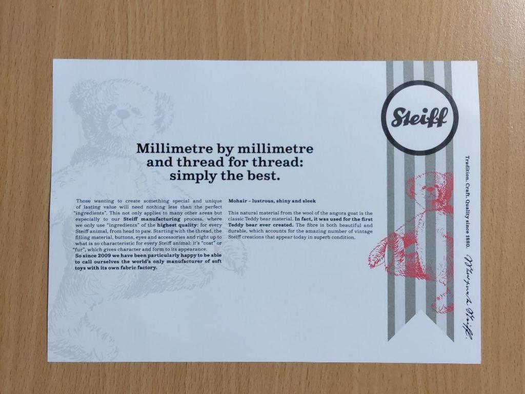 [USED] Steiff Japan Exclusive Teddy Bear Little Santa 2020 Plush Toy