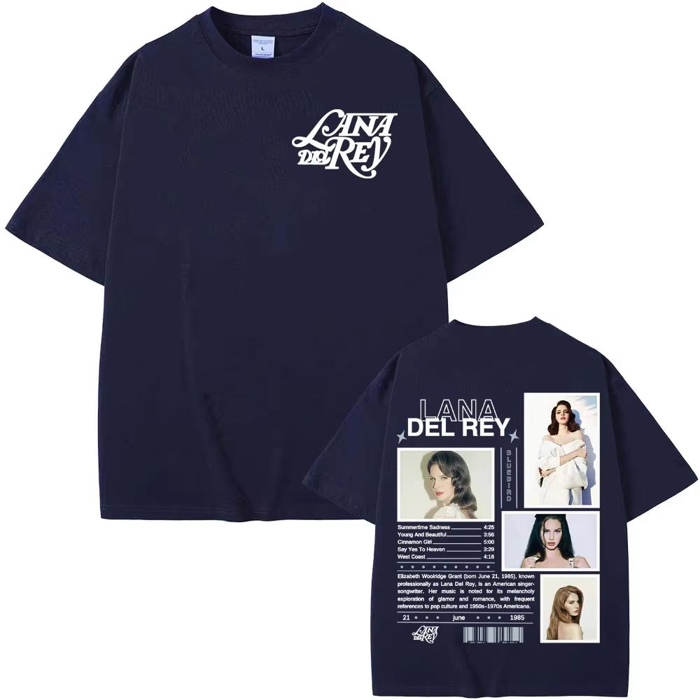 Lana Del Rey Album Tour Merch T Shirt Men Women's Fashion Hipster High Street Casual Comfort Oversized T Shirt Tops