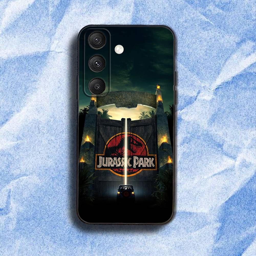

Jurassic P-Park D-DinosaurS Phone Case For Samsung S 25,24,23,22,30,21,10,9,Ultra,Plus,Lite,FE,4,5G Black Soft Case samsungS24