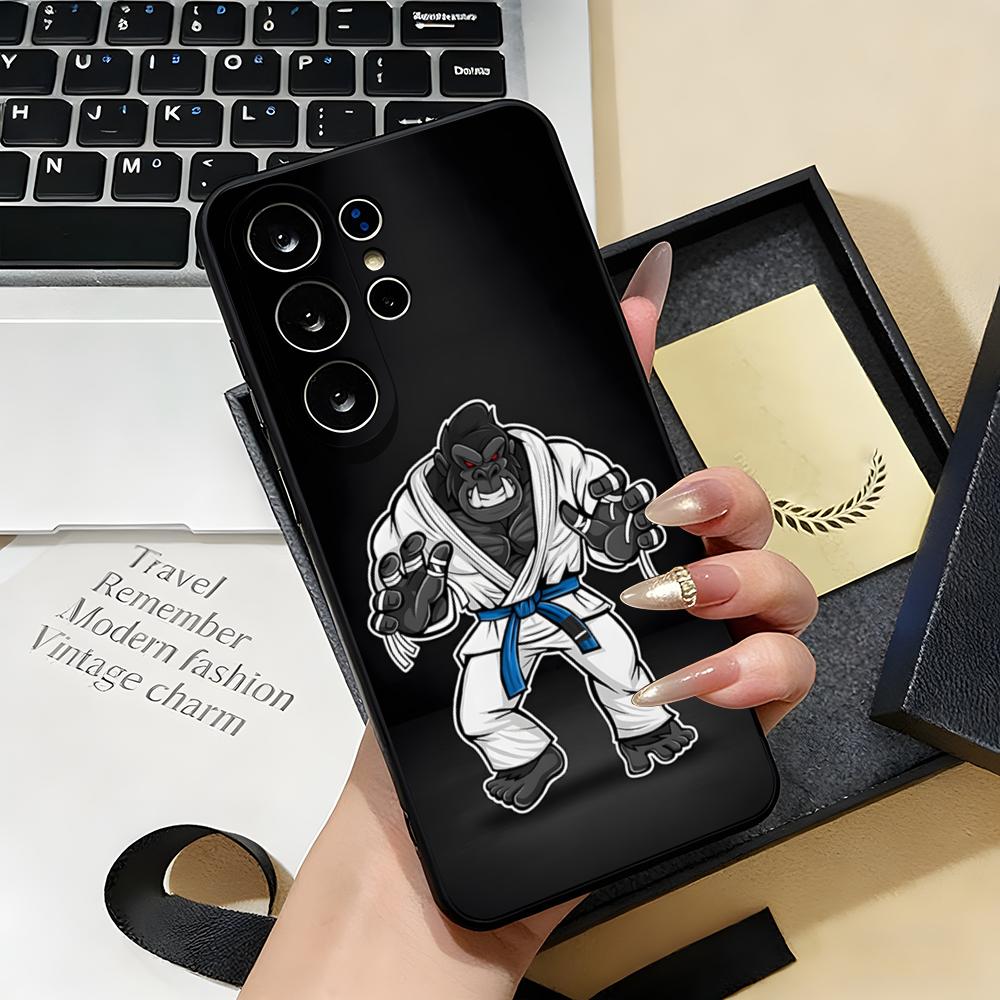 

BJJ Brazilian Jiu Jitsu Phone Case For Samsung S26 S25 S24 FE S23 S22 S21 Plus S20 Ultra Note20Ultra Black Soft Shell Galaxy S24 Ultra