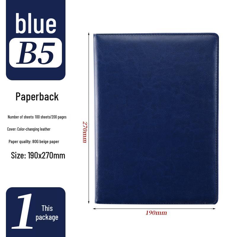 A5 Custom Imitation Leather Notebook Gift Set - Customizable Creative Journal