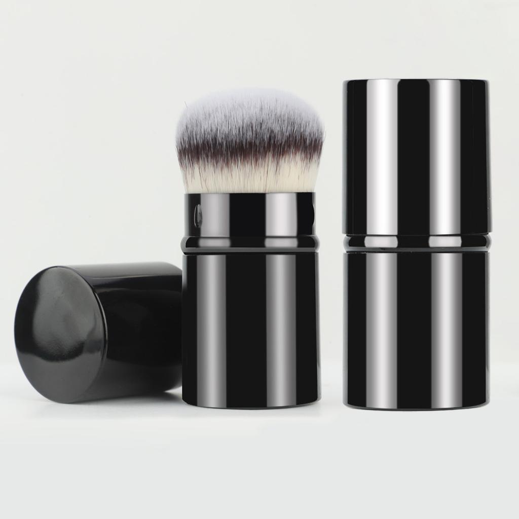 Retractable Kabuki Foundation Brush Travel Portable Multifunctional Makeup Brush For Liquid, Cream And Flawless Powder Cosmetics