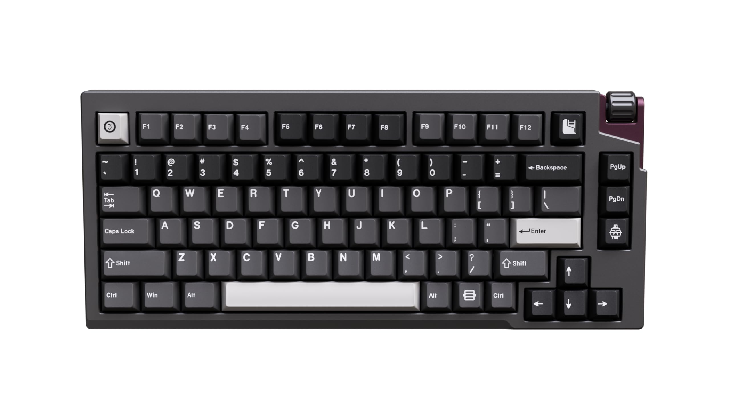 

LUMINKEY LUMINKEY75 V2 Wired Deep Space Gray Official Japanese Dealer Warranty Mechanical Keyboard Gasket Mount Aluminum Body Scroll Wheel RGB Wired