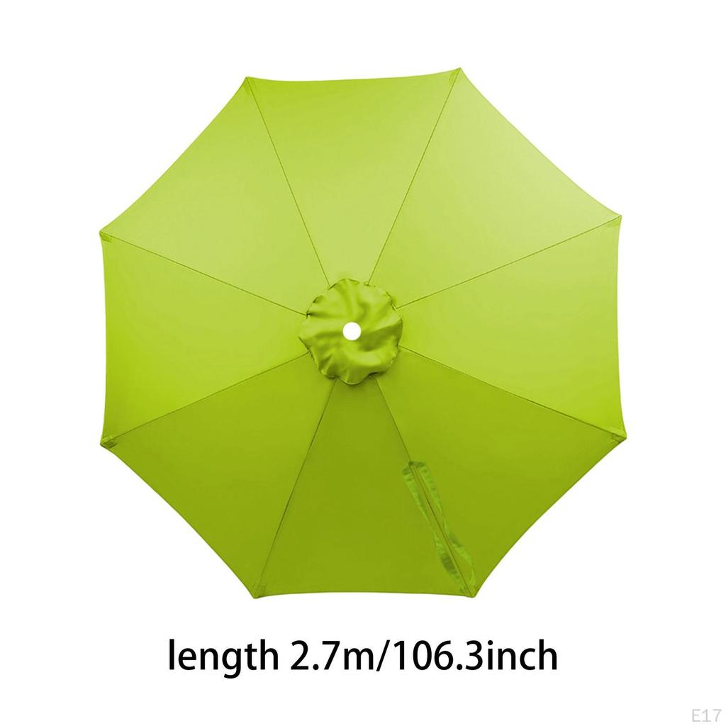 Outdoor Umbrella Table 6 Ribs Windproof Water Resistance Cover Replaces for Pool Yard
