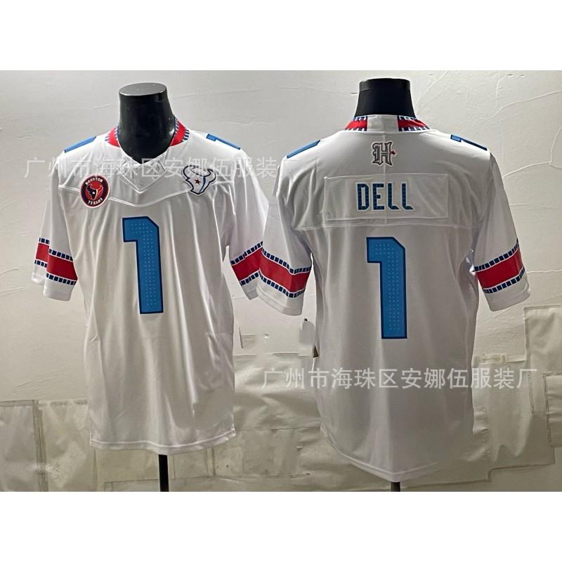 2026 Houston Texans Football Jersey 55 Short Sleeve Embroidered Sports Team Uniform