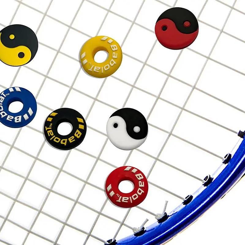 Tennis Racket Vibration Dampeners Silicone Anti-Vibration Tennis Shockproof Absorber Smile Face Shock Pad Accessories Random