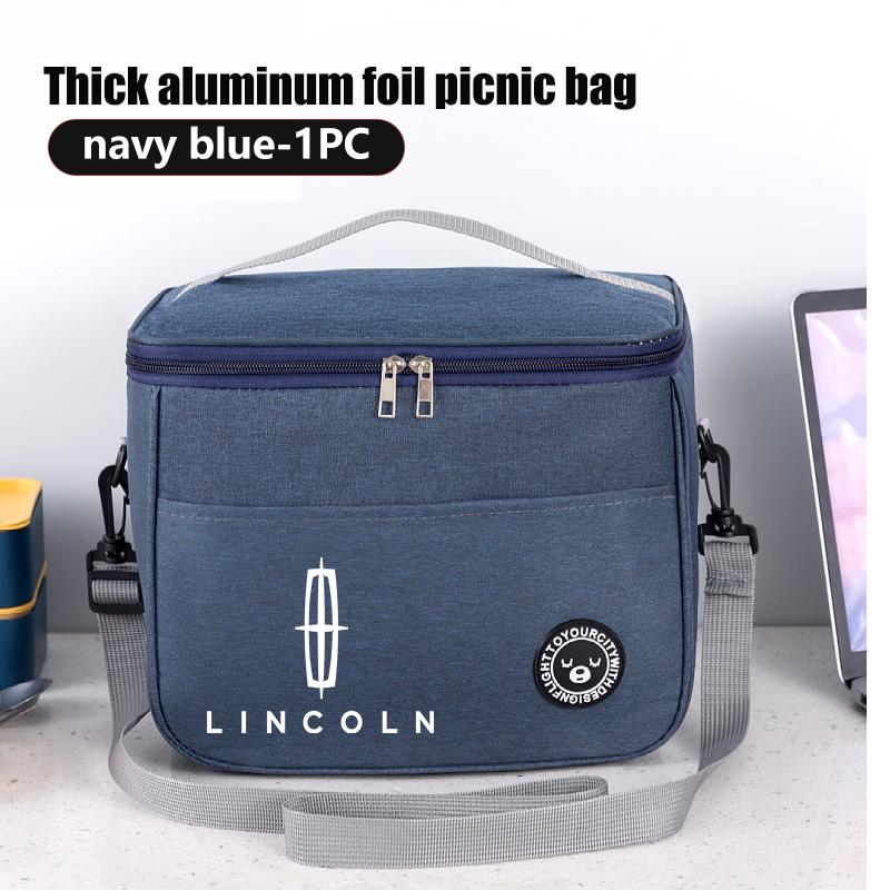 With Shoulder Strap Insulated Thickened Waterproof Lunch Bag For Lincoln Navigator MKX Nautilus Continental Corsair Voyager m2