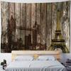 Eiffel Tower Landscape Tapestry Wall Hanging Vintage Style Background Cloth Home Decoration Living Room Dormitory Decoration