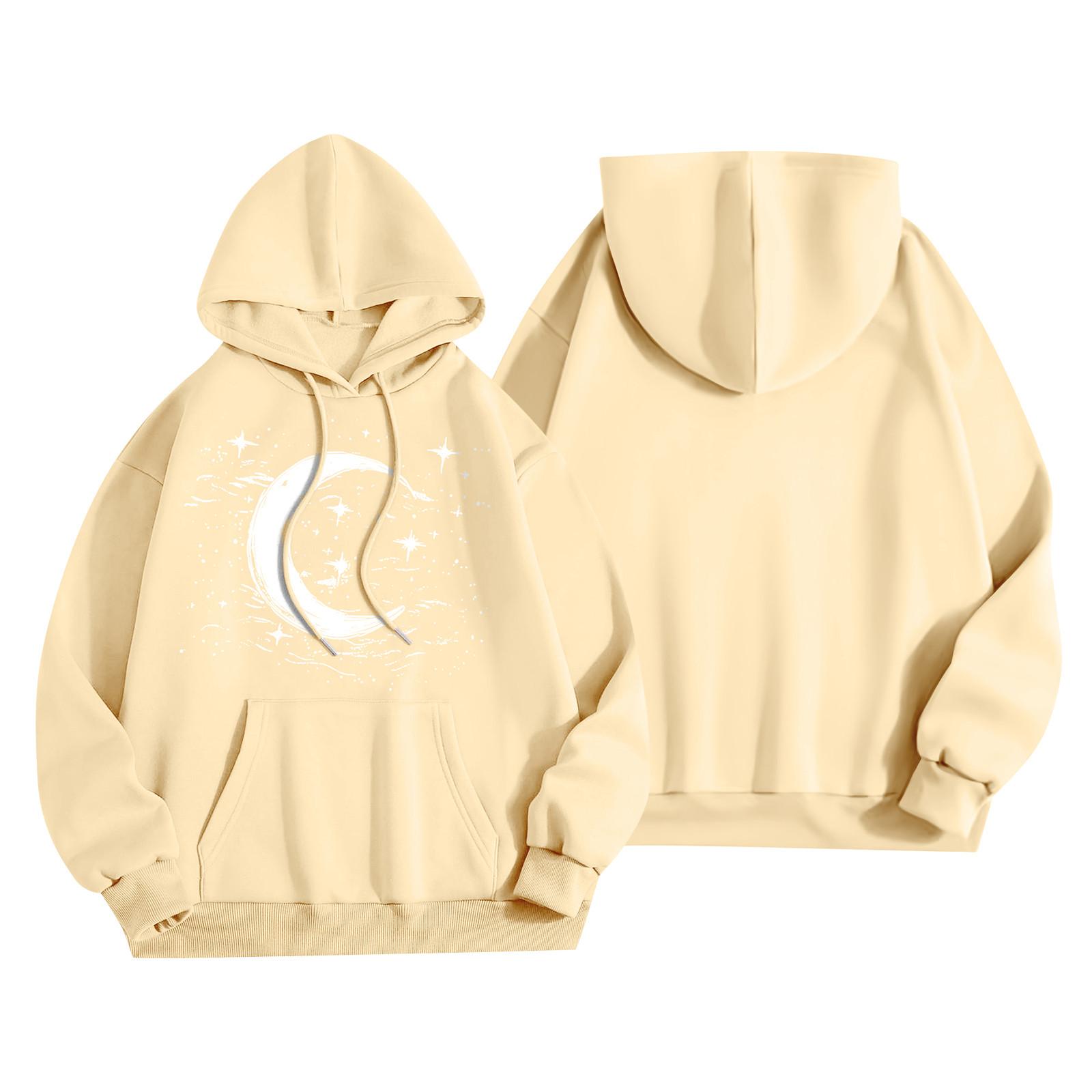 

Женская мода, женский легкий пуловер с длинными рукавами и карманами, толстовка с капюшоном в стиле консервативного стиля XXXL жёлтый