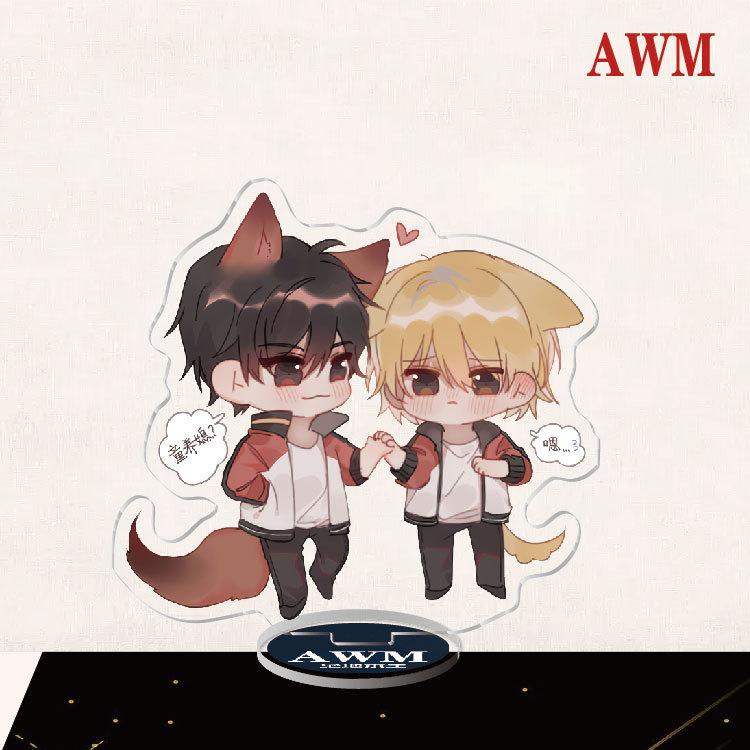 Game Anime Acrylic Cosplay Character Stand Acrylic Figure Stand Model Painted Desk Decor Ornament Gift