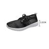 Women Summer Solid Color Shoes Soft Sole Anti-slip All-match Casual Shoes Female Large Size Flat Breathable Mesh Sports Shoes