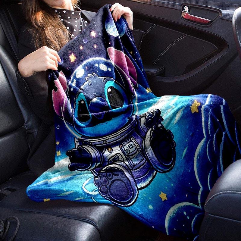 1pc Stitch Printing Blanket - Soft, All-Season Throw for Office Blanket, Personalized Gift with Adorable Cartoon Design