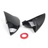 For VW Golf MK8     Car Rearview Side Mirror Cover Wing Cap Exterior Door Housing Shell Trim ABS  Carbon/Black