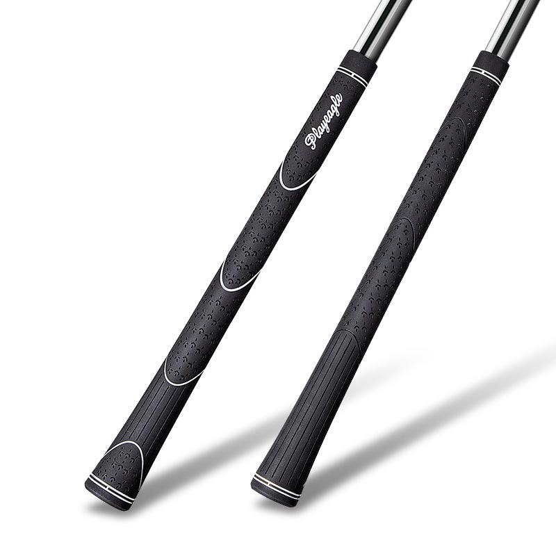 Unisex Schwarze Vollgummi-Golfschlägergriffe - Rutschfest & Stoßdämpfend für Eisen & Hölzer