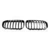 2PCS Gloss Black Front Kidney Grille Grill Fit BMW X1 F48 F49 2016-2018