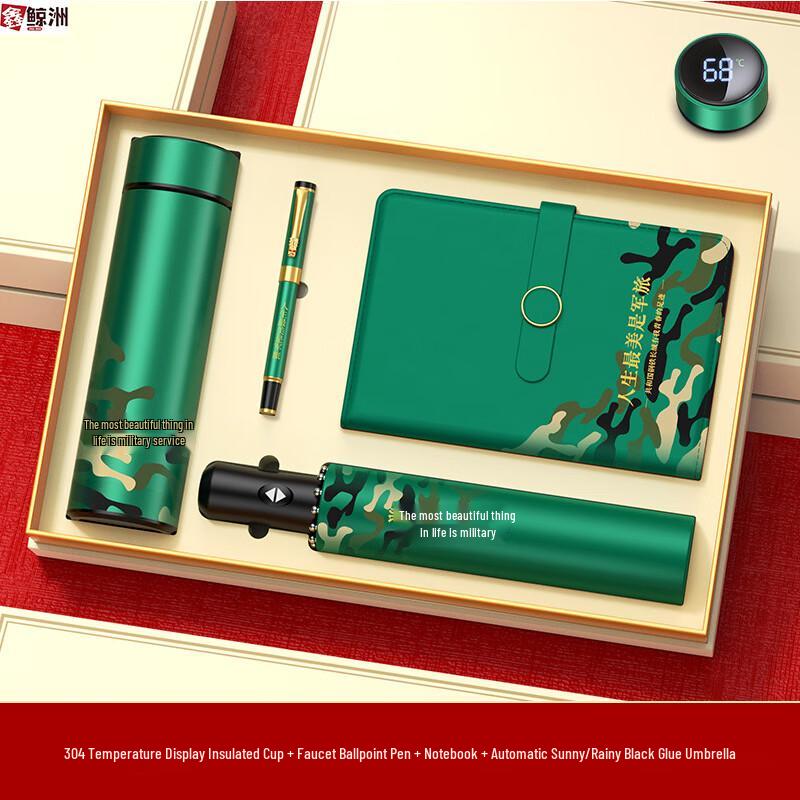 Xinjingzhou Military-Themed Insulated Travel Mug Souvenir Set
