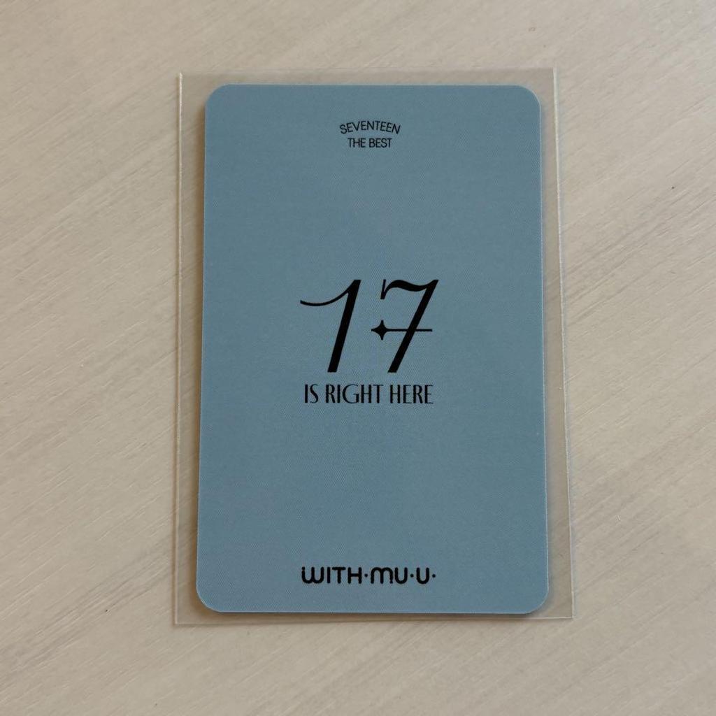 [USED] SEVENTEEN Minghao with Muu Lucky Drop Trading Card