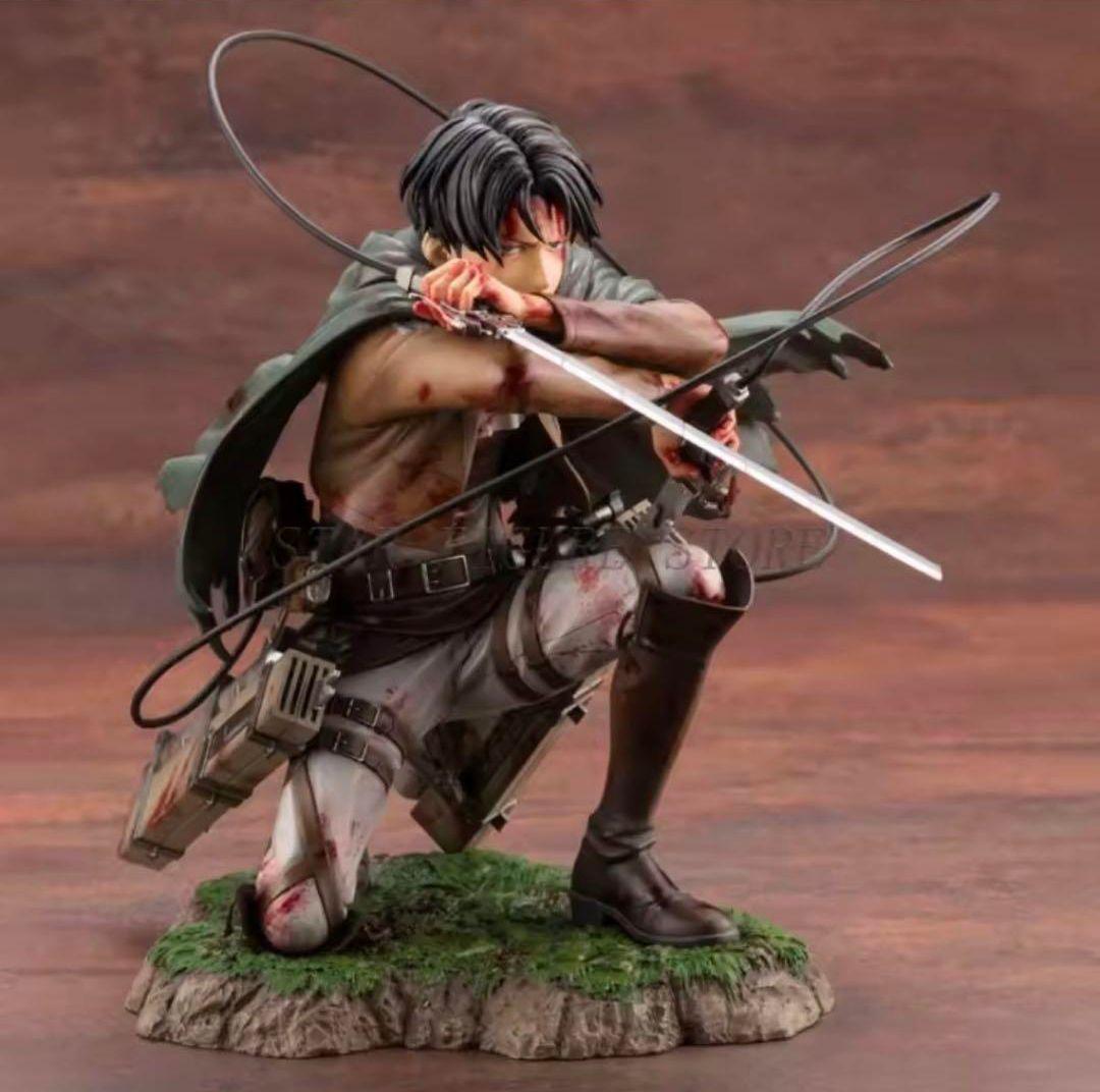 

[USED] ATTACK ON TITAN Levi PVC figure, approximately 18cm