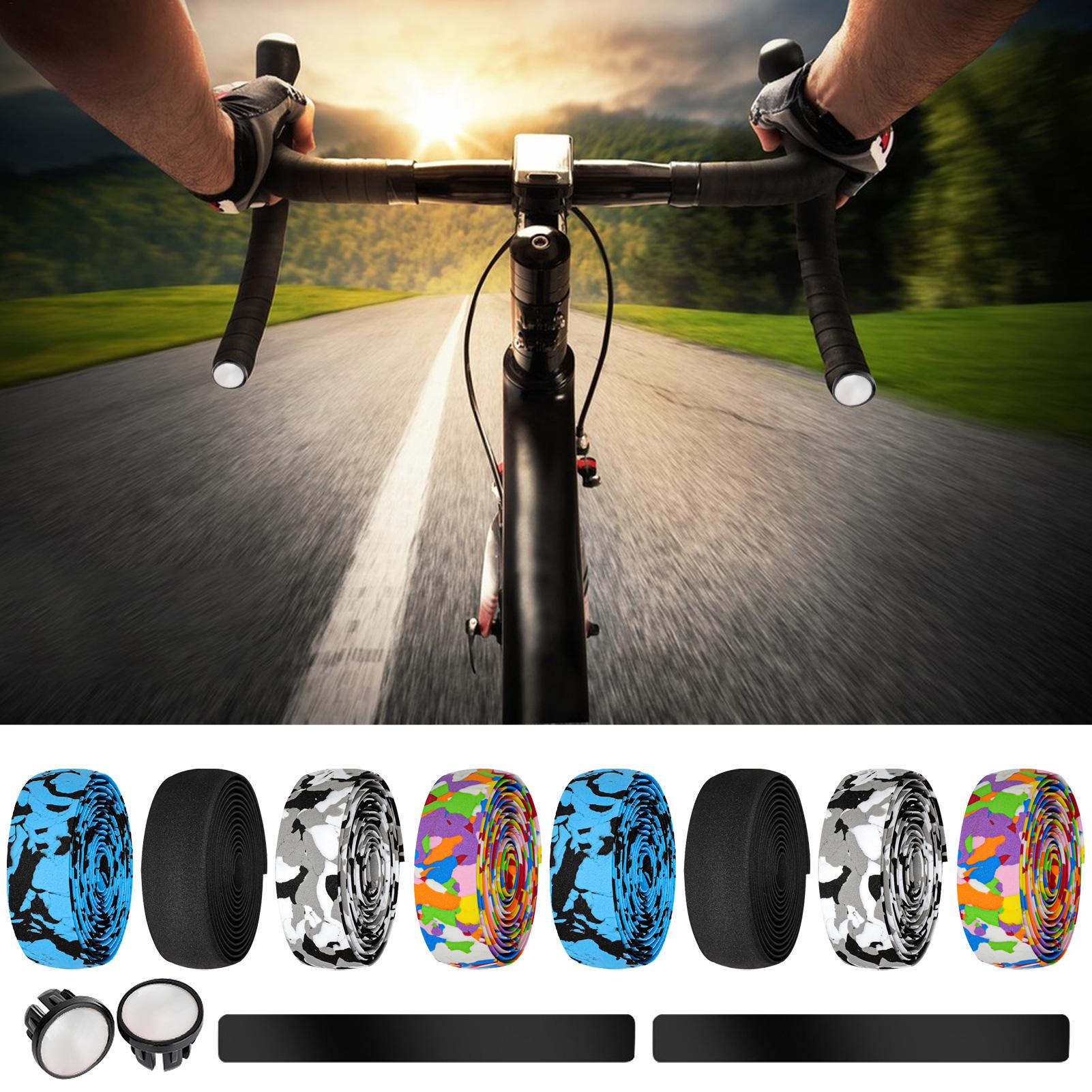 Bicycle Handlebar Wrap EVA Adhesive Shock-Absorbing Grip Handlebar Tape For Road Bike For Riding Motorcycling Comfort Upgrade