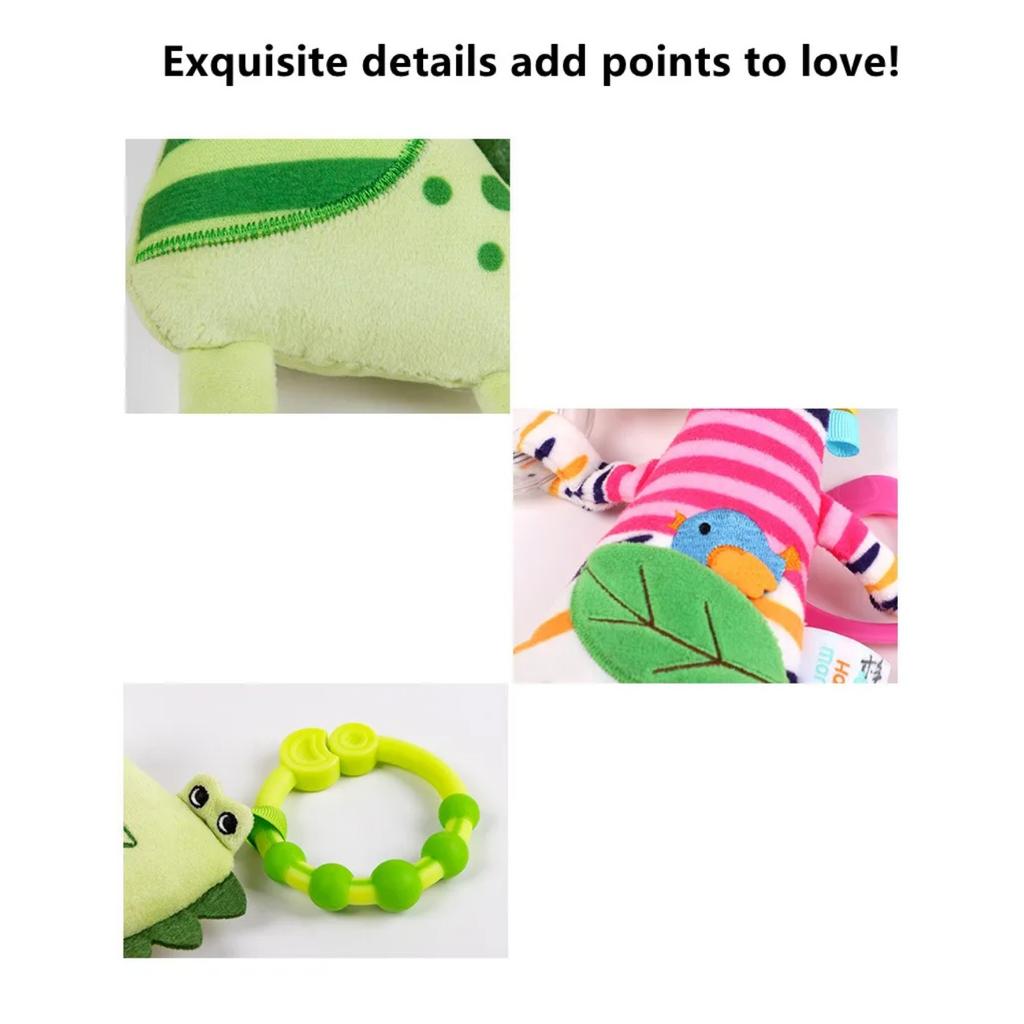 Soft Giraffe Infant Crib Bed Stroller Spiral for Newborns Car Seat Baby Rattles Early Education Development Handle Toys Gifts