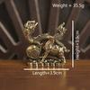 1 Stück Messing Pferdefigur 2026 Jahr des Pferdes Feng Shui Schreibtischdekoration Kind reitet Home Office Miniatur Geschenk