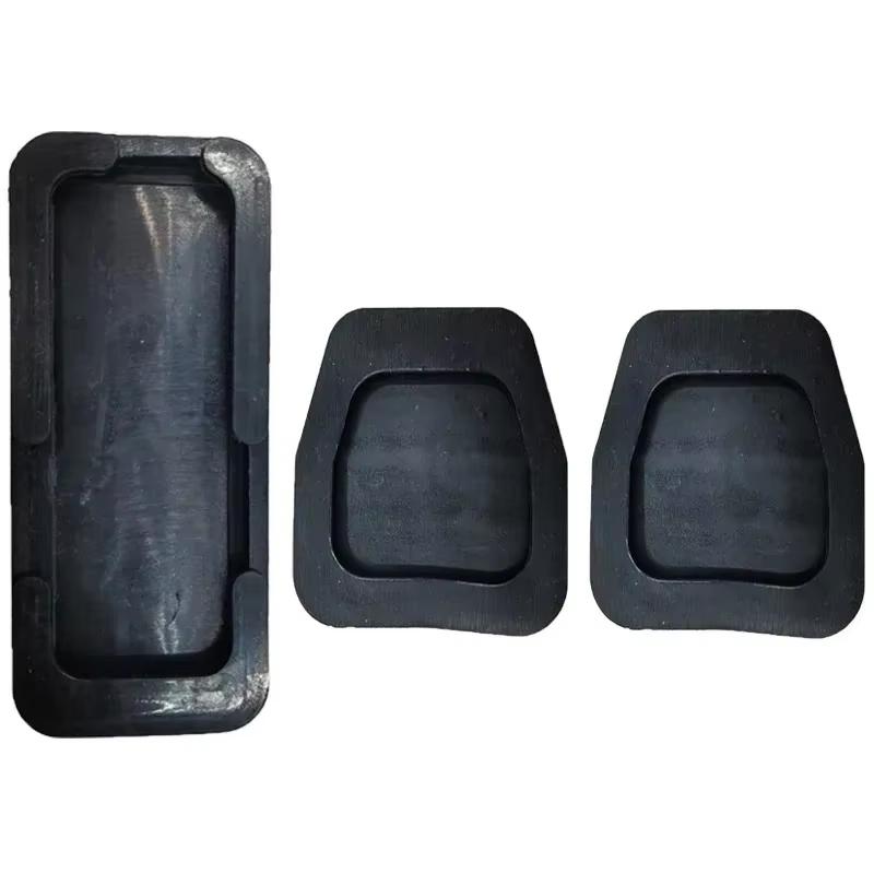 3 Peças Pedal de Freio Embreagem Acelerador Acessórios DIY Almofada de Pedal Conjunto de Borracha Para Transporter T4 Golf Coupe Alhambra Para Seat