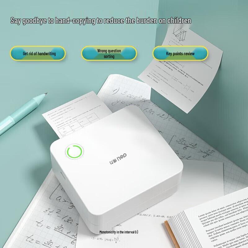 Deli X1B Portable Bluetooth Thermal Printer CN Plug (adapter Included)