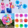 Stoff Pfingstrose Blume Tanz Requisiten Bunte Hand gehaltene Blume Neue Sportveranstaltung Einlassblume
