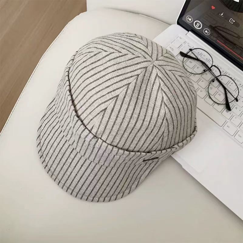 Japanese Plaid Beret - All-Season Fashion Painter Hat for Women, Cute Kawaii Newsboy Cap