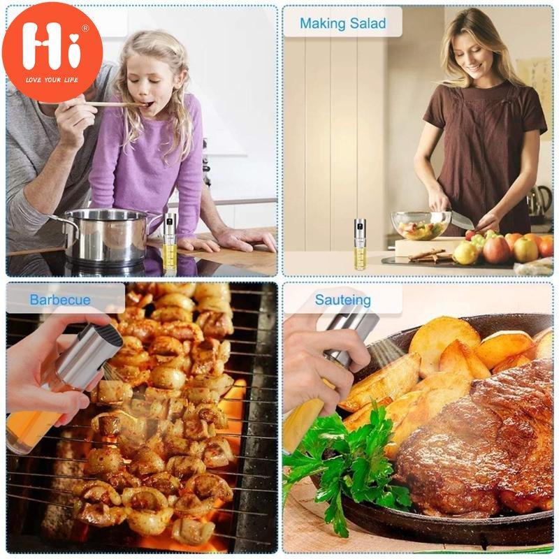 Hi 1Pcs Barbecue for Cooking Olive Oil Spray Bottle Oil Vinegar Bottles Canisters Grill Sprayer Tools