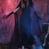Halloween Cosplay Costumes Death Hell Witch Devil for Vampire Uniform Black Long Dress Glove Cloak Party Carnival Masque